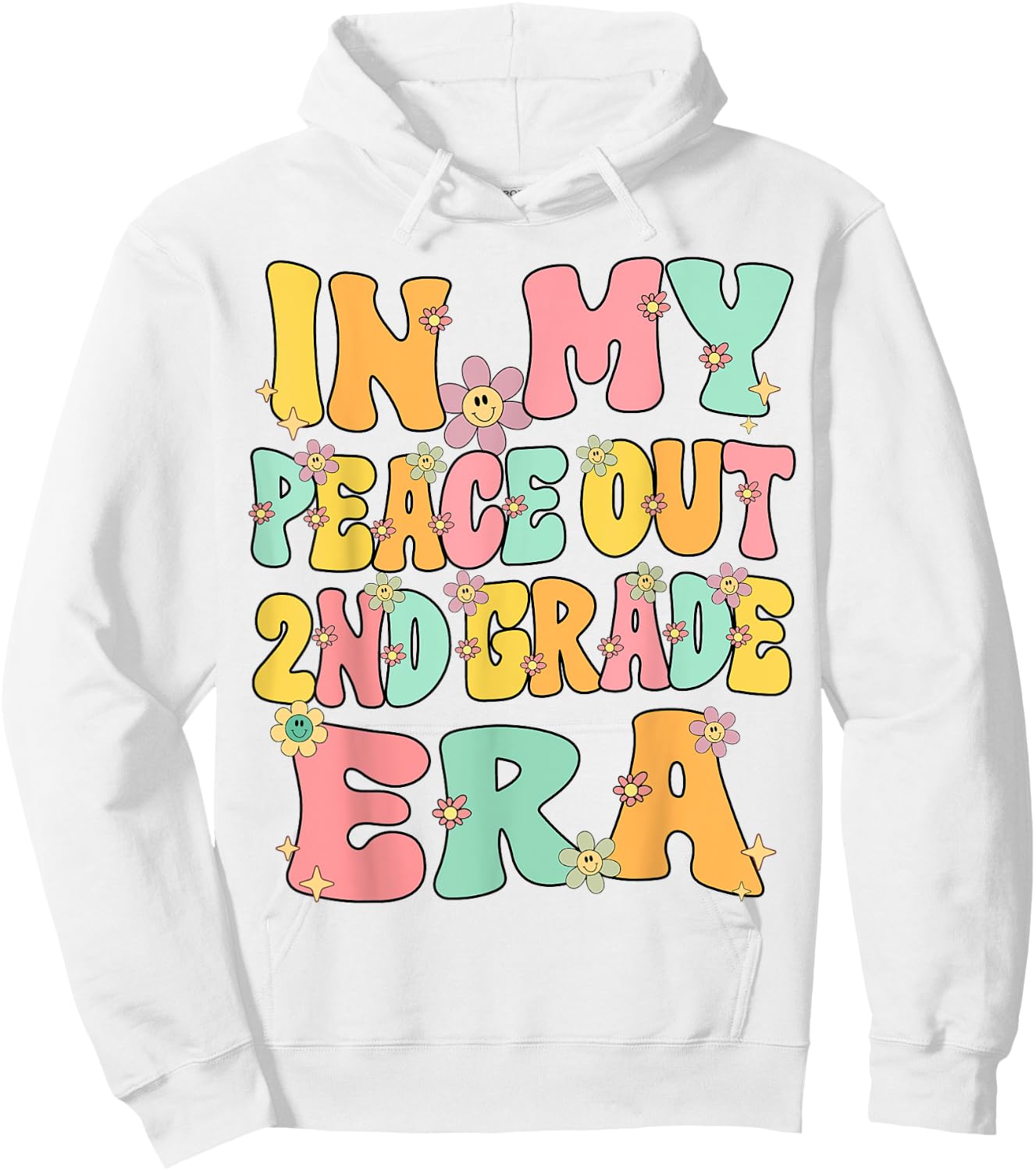 In My Peace Out 2nd Grade Era Groovy Last Day Of 2nd Grade Hoodie - Hoodie | White