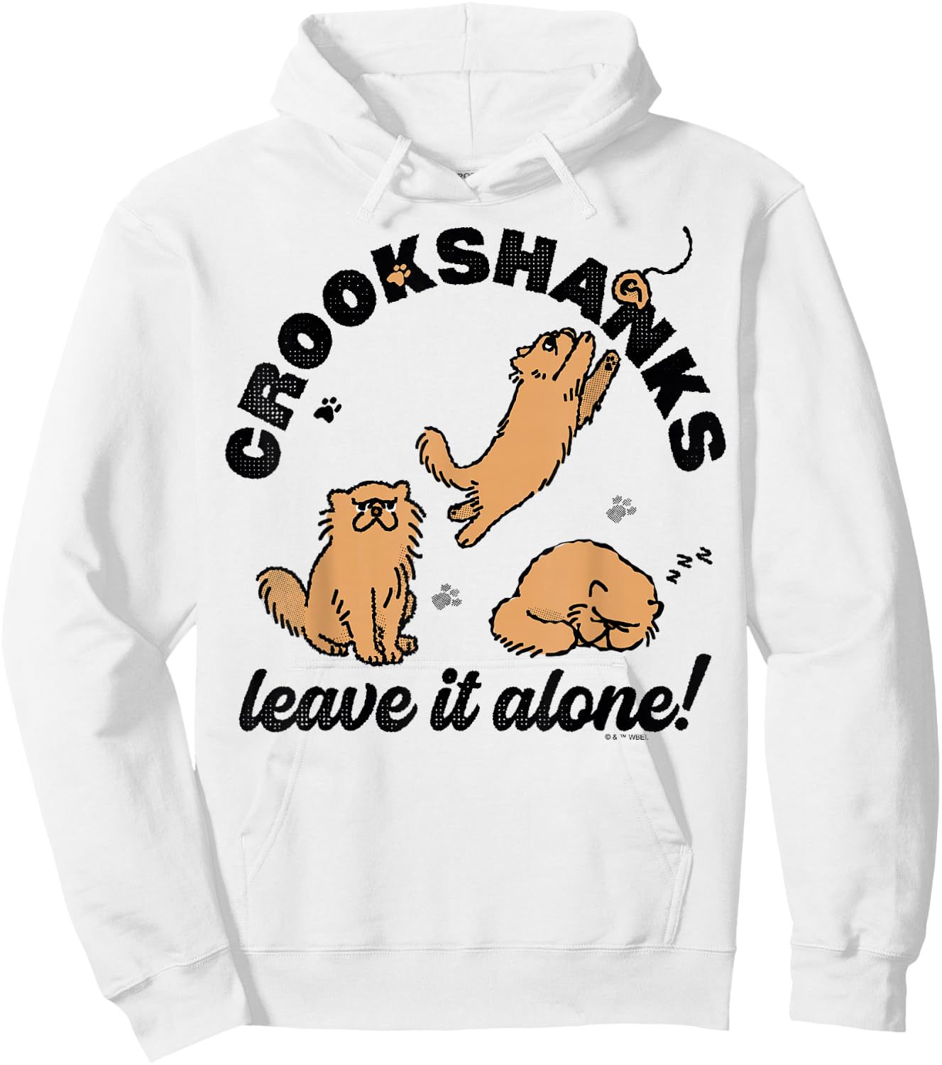 Harry Potter Crookshanks Leave It Alone! Sleeping & Playing Hoodie - Hoodie | White