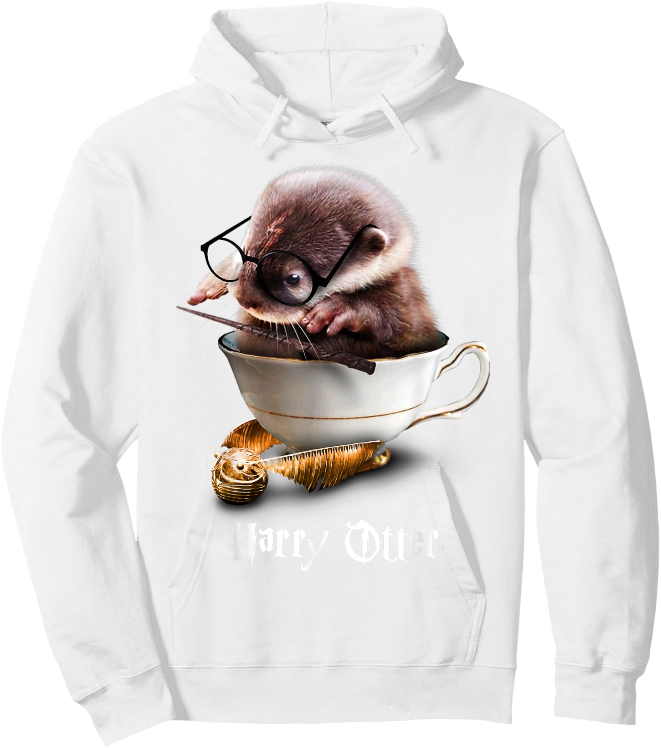 Cute Baby Otter Shirt - Harry Otter for Otter lover Hoodie - Hoodie | White