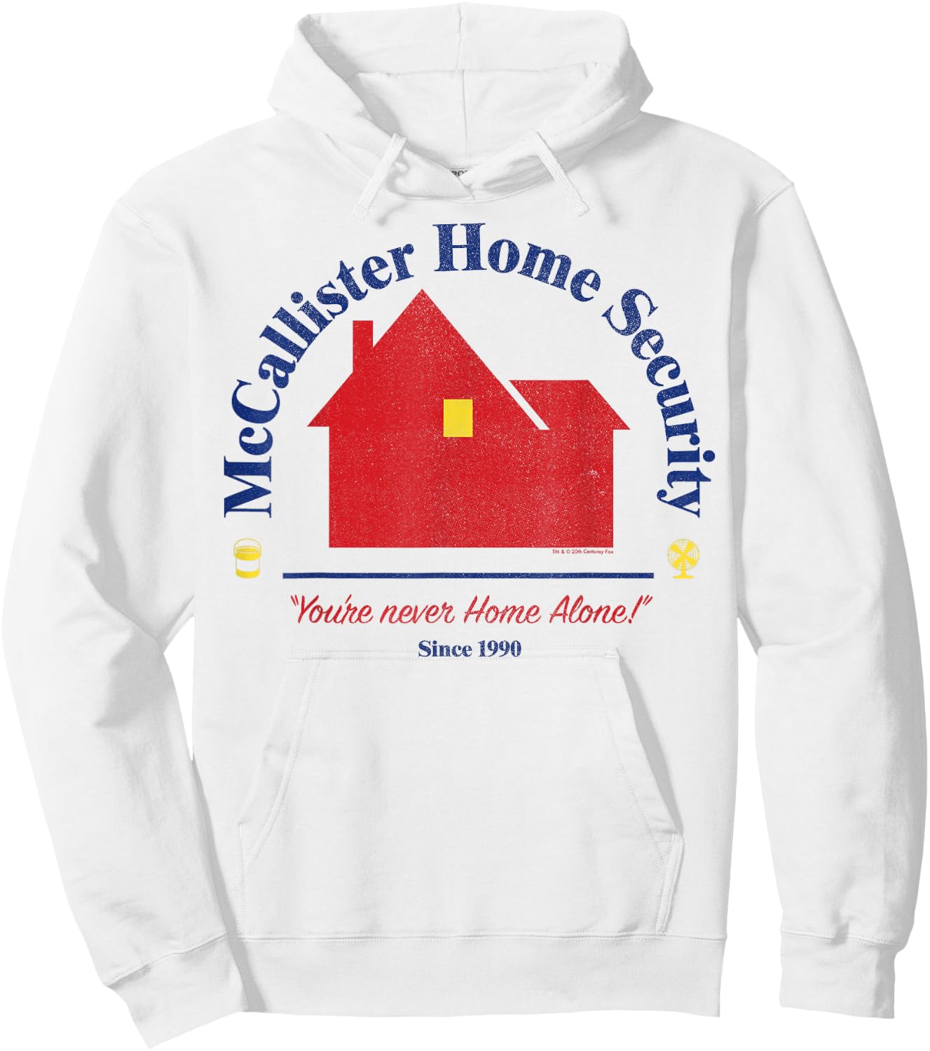 Home Alone McCallister Home Security Logo Hoodie - Hoodie | White