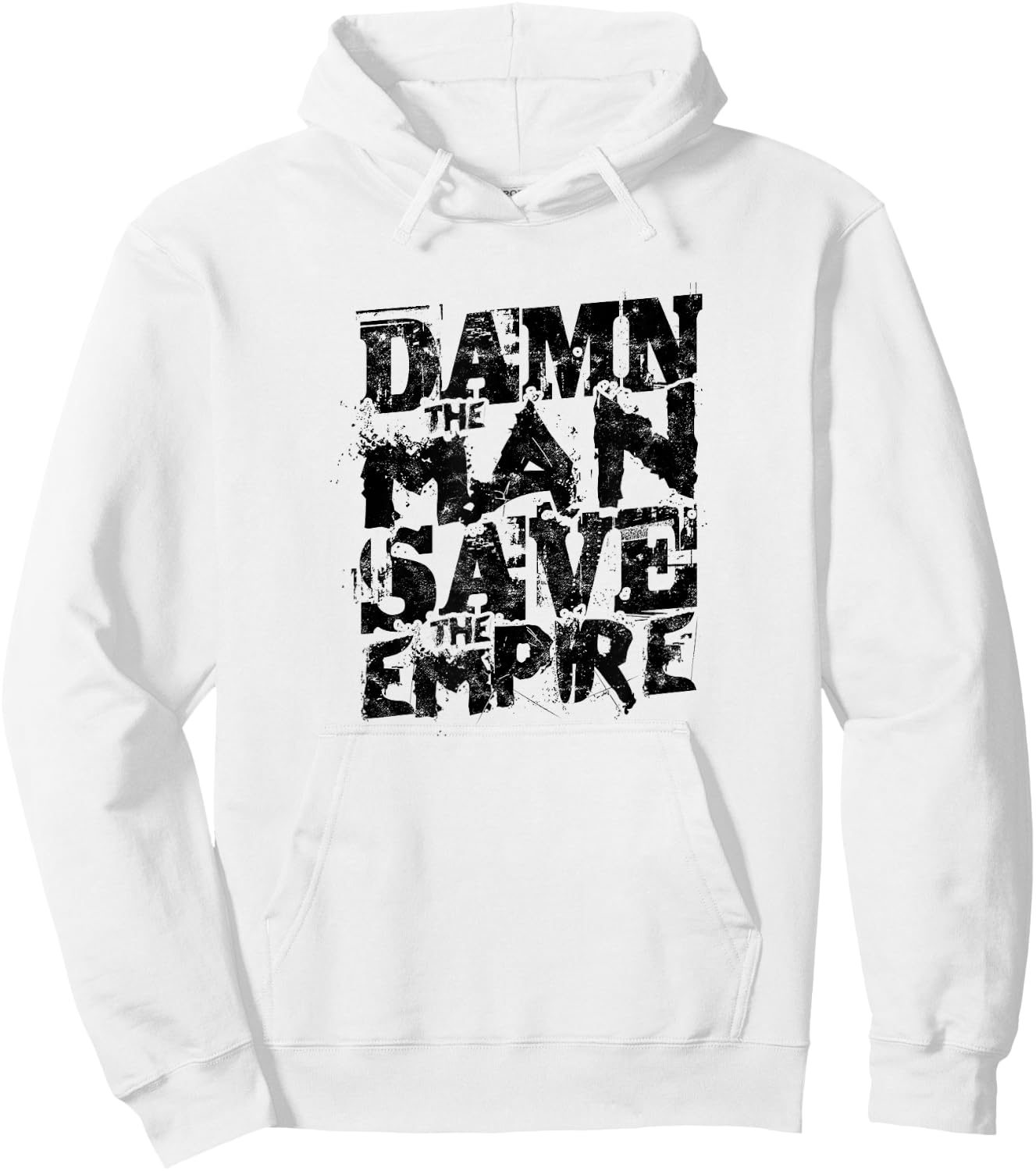 Damn The Man Save The Empire Hoodie - Hoodie | White