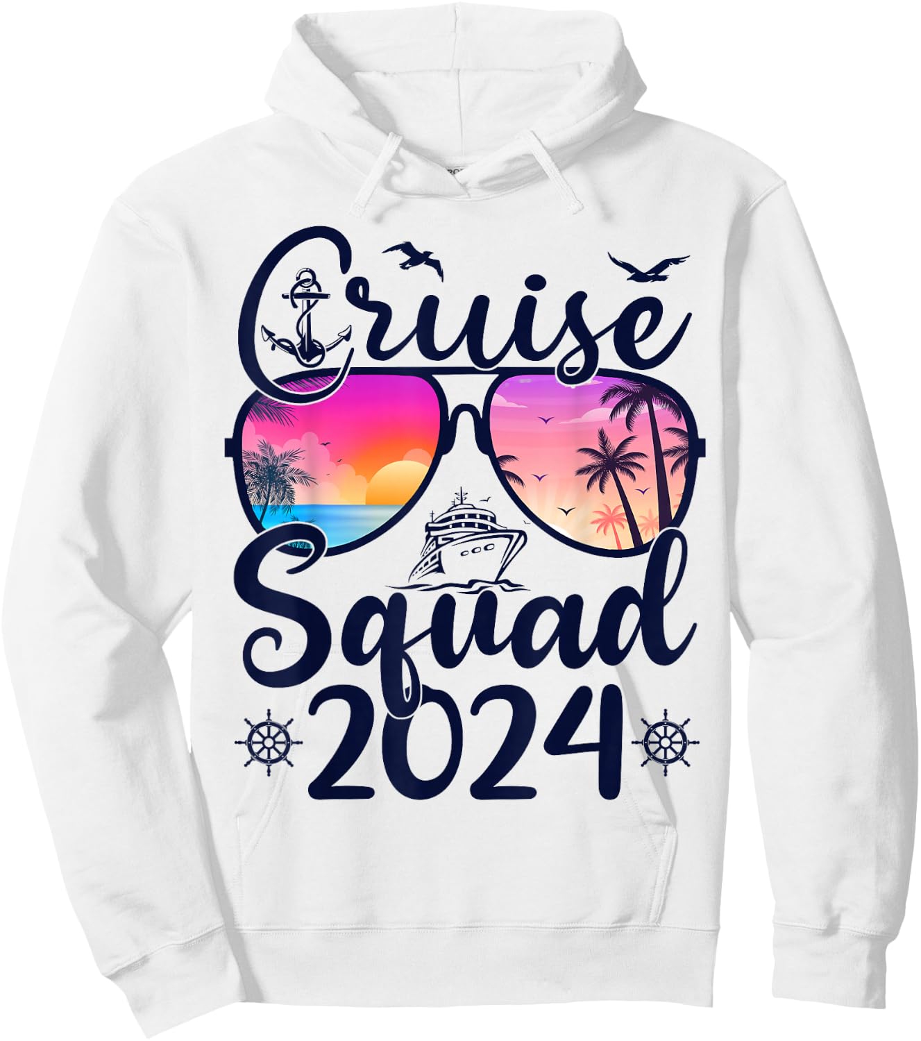 Cruise Squad 2024 Summer Vacation Matching Family Cruise Hoodie - Hoodie | White