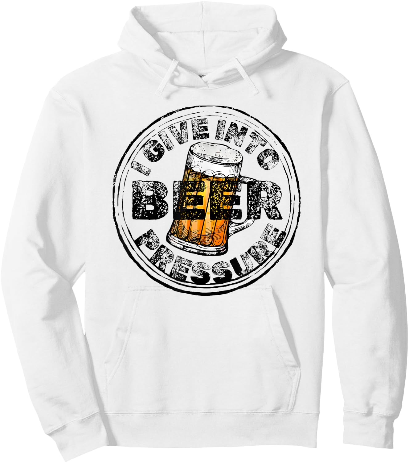 I Give Into Beer Pressure Hoodie - Hoodie | White