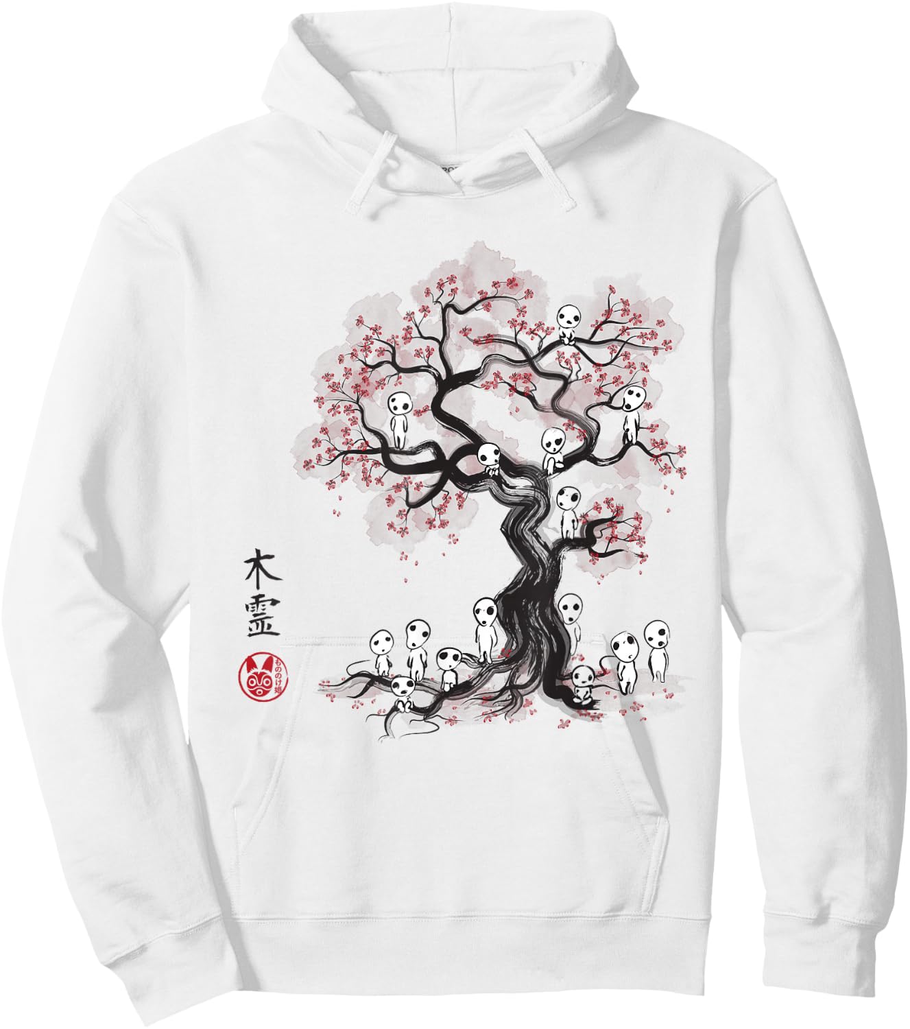 Forest Spirits Sumie Hoodie - Hoodie | White