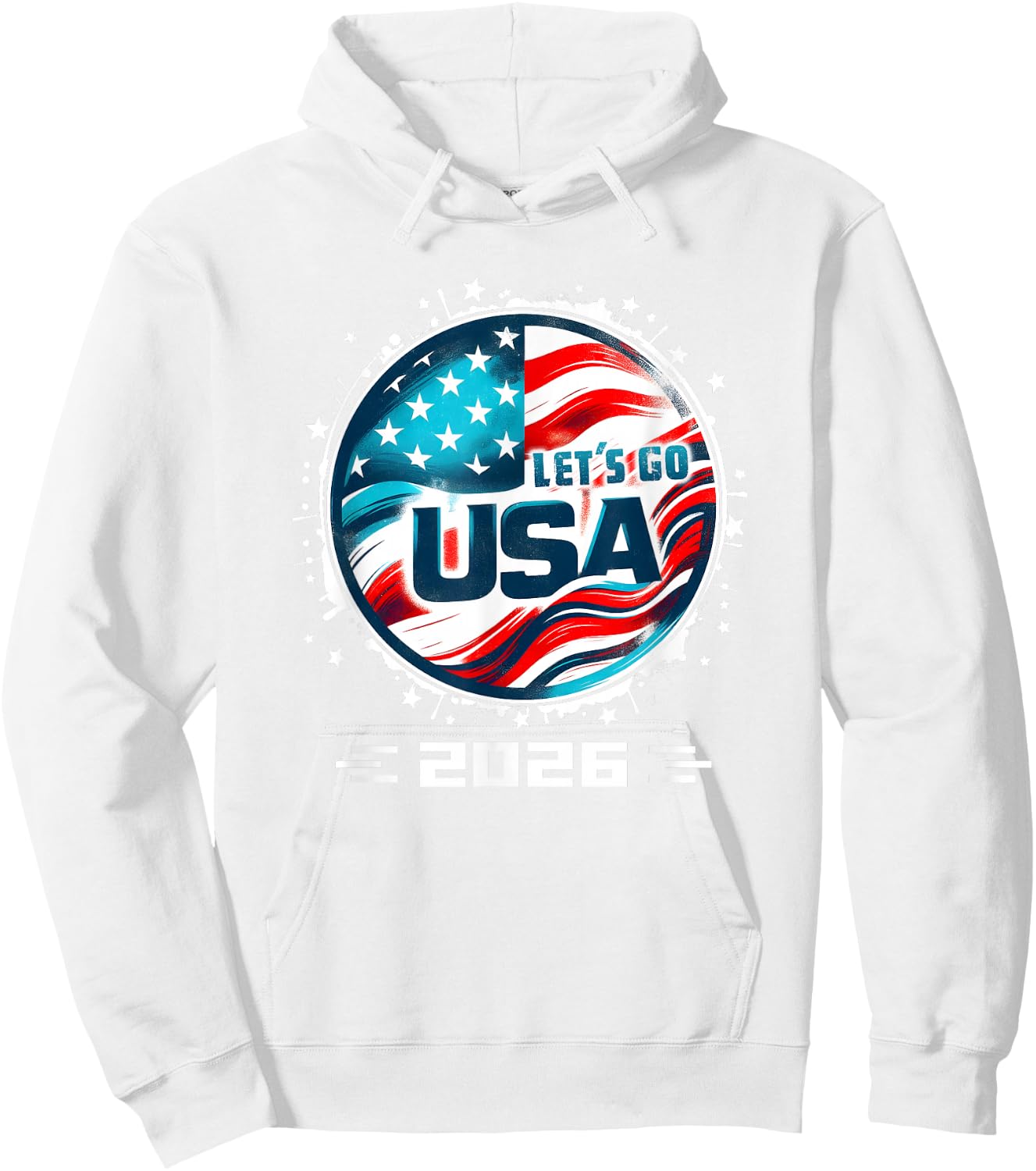 USA 2026 Go United States Sport USA Team 2026 USA Hoodie - Hoodie | White