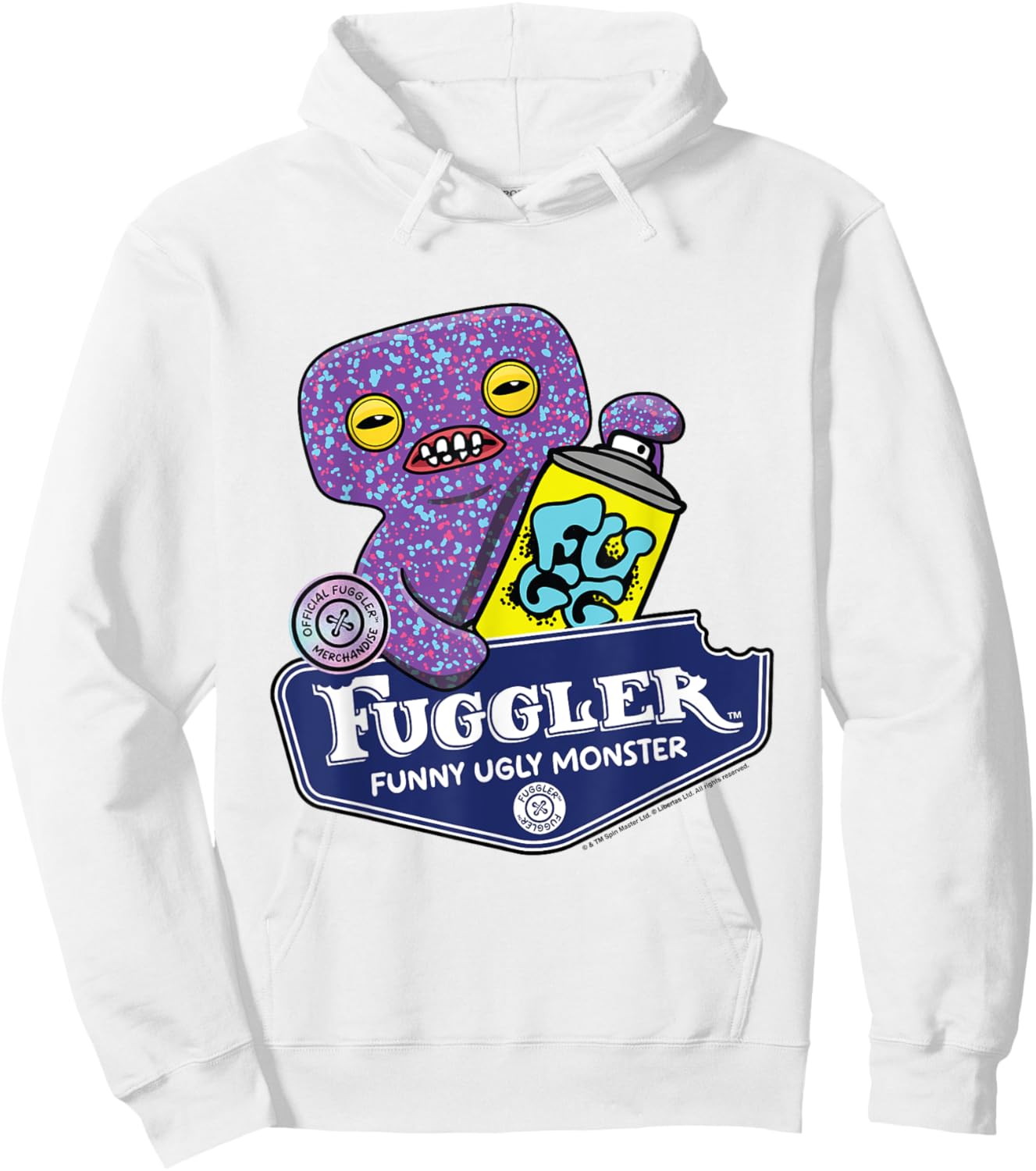 Fuggler Squidge Funny Ugly Monsters Hoodie - Hoodie | White