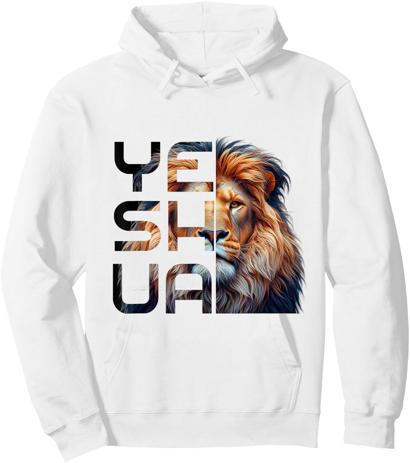 Christian Religious Jesus The Lion Of Judah Yeshua Bible Hoodie - Hoodie | White