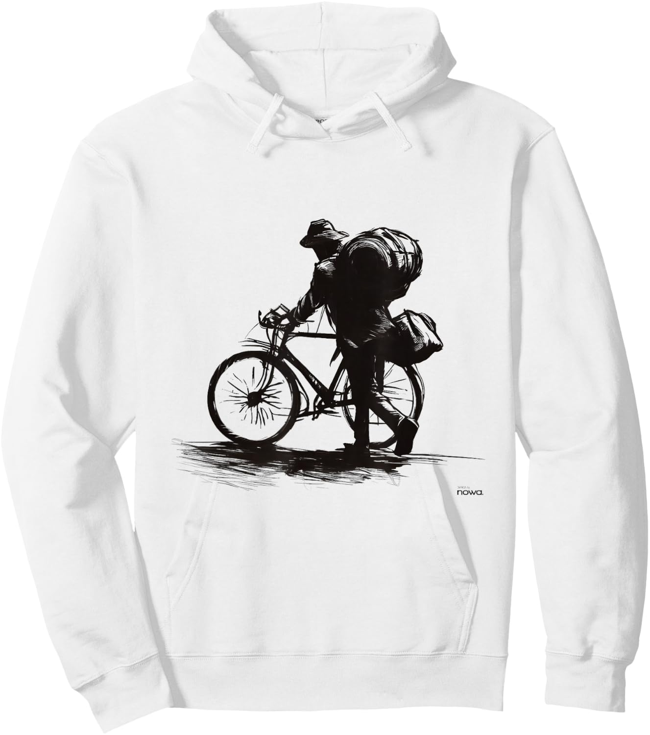 Bike Cycling Funny Gravel Bikepacking Backpack Travel Ii Hoodie - Hoodie | White