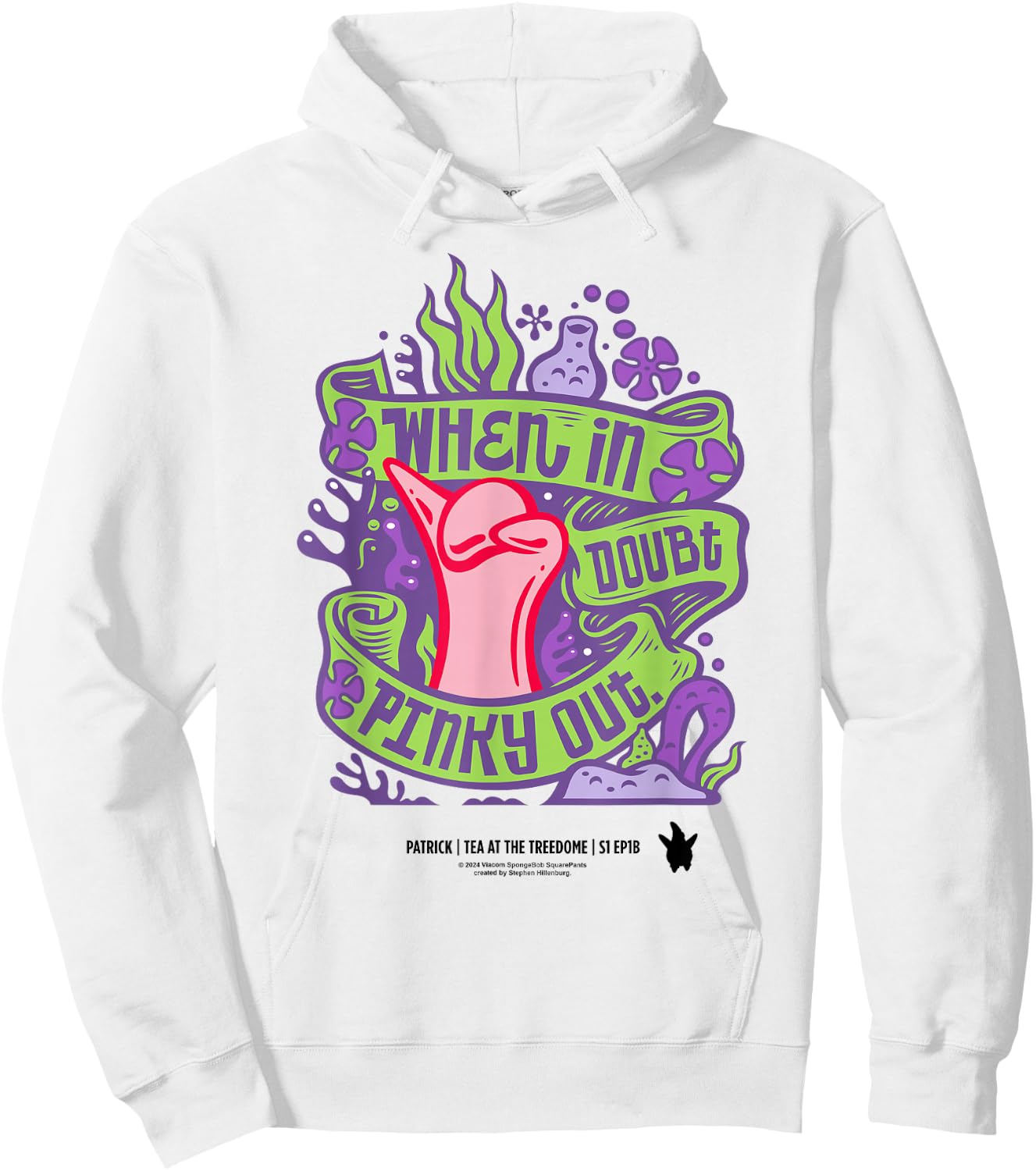 SpongeBob SquarePants Patrick Pinky Out Hoodie - Hoodie | White