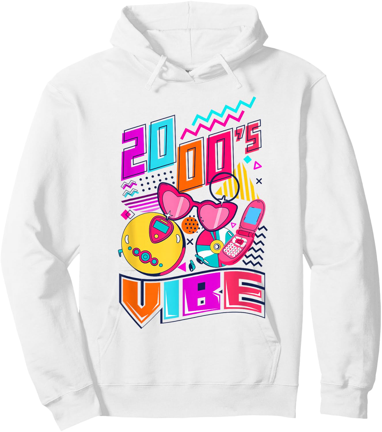 2000's Vibe 2000's Vintage Two-thousands Retro 00s Hoodie - Hoodie | White