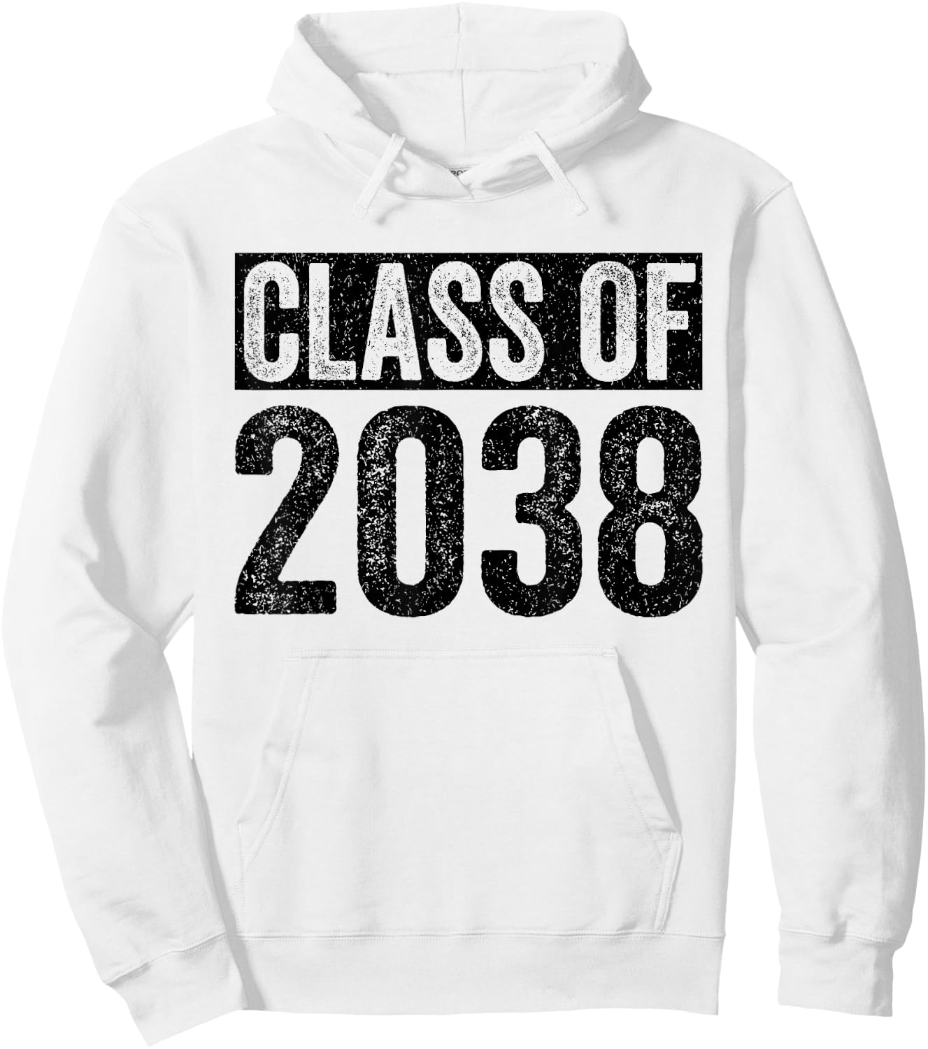 Class of 2038 Grow With Me Graduation First Day of School Hoodie - Hoodie | White