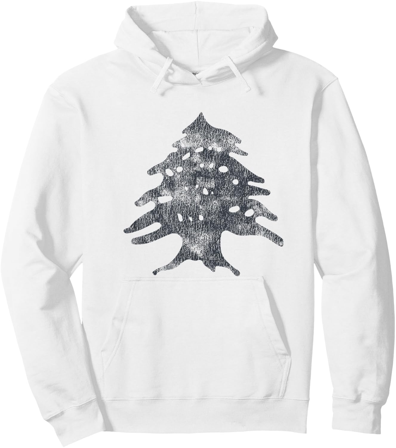Retro Lebanese Flag of Lebanon Souvenir Hoodie - Hoodie | White