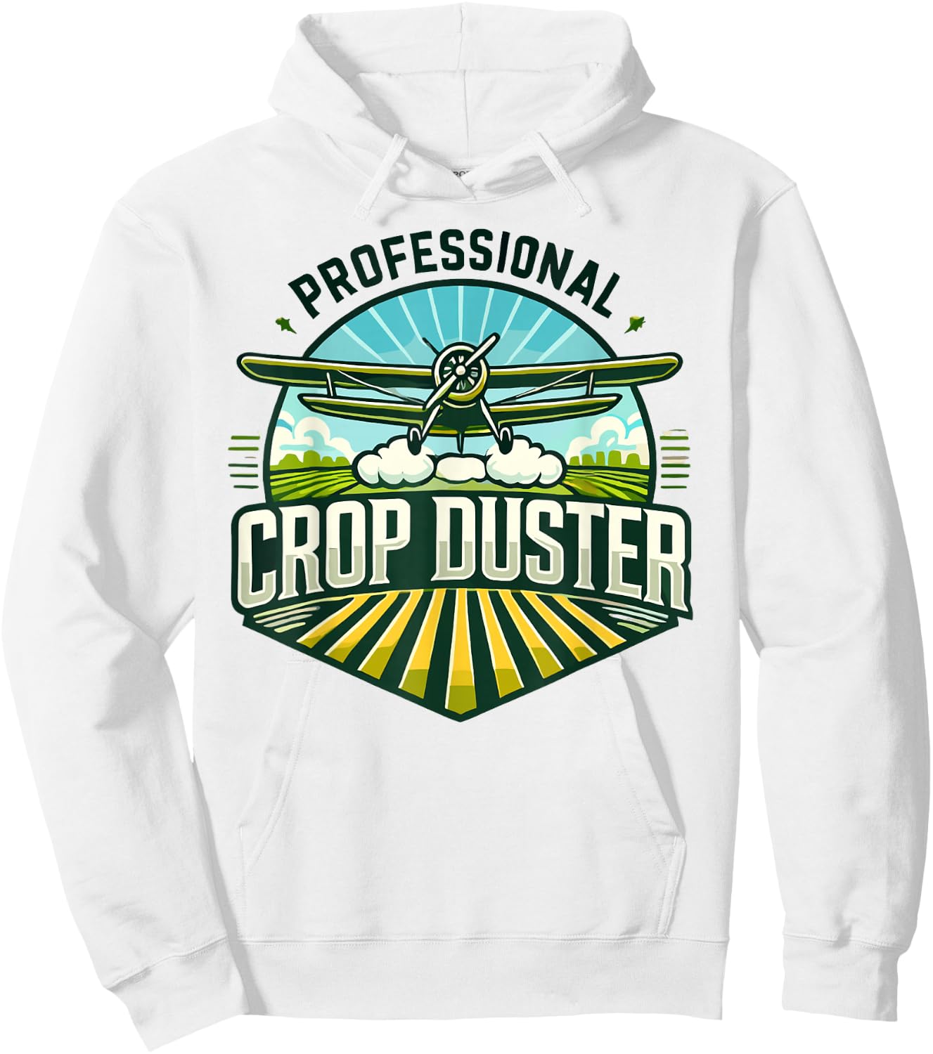 Crop Duster Pilot Spray Plane Professional Crop Duster Hoodie - Hoodie | White
