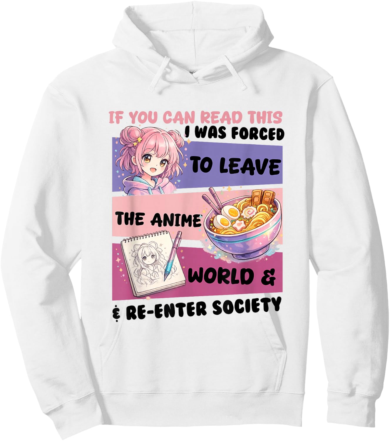 Funny Anime Girl Daughter Nice Women Anime Lover Youth Hoodie - Hoodie | White