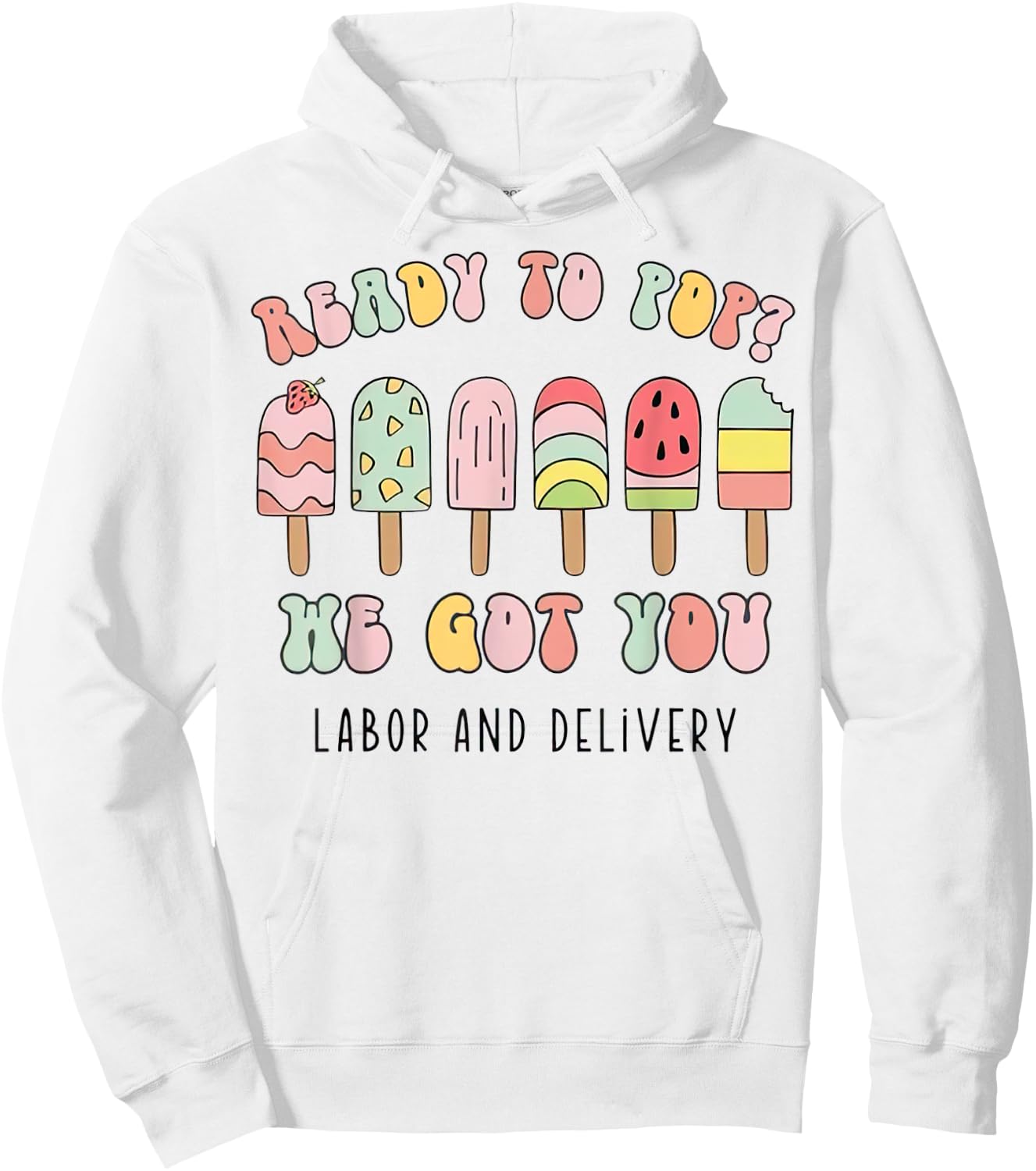 Funny Summer Labor and Delivery Nurse Hoodie - Hoodie | White