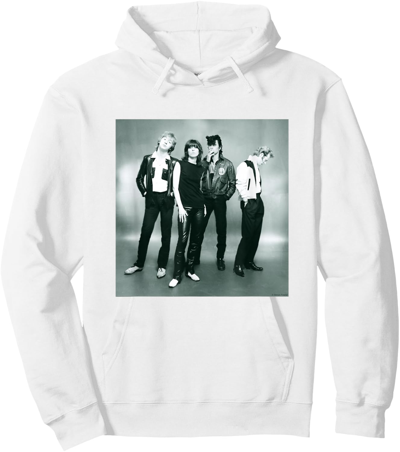 The Pretenders Band Studio Shoot By Simon Fowler Hoodie - Hoodie | White