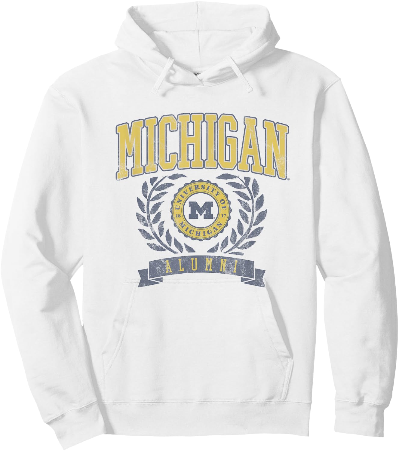 University of Michigan Wolverines U of M Alumni Seal Hoodie - Hoodie | White