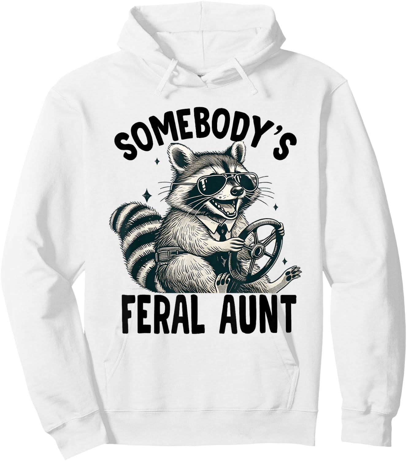 Somebody's Feral Aunt Hoodie - Hoodie | White