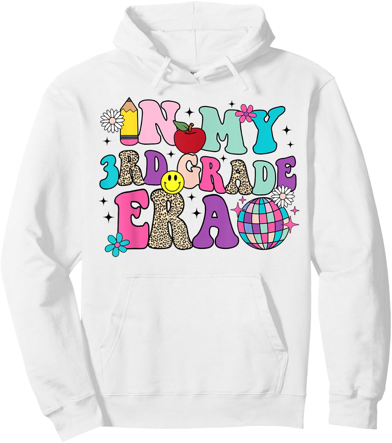 In My 3rd Grade Era Back To School Retro Groovy Third Grade Hoodie - Hoodie | White