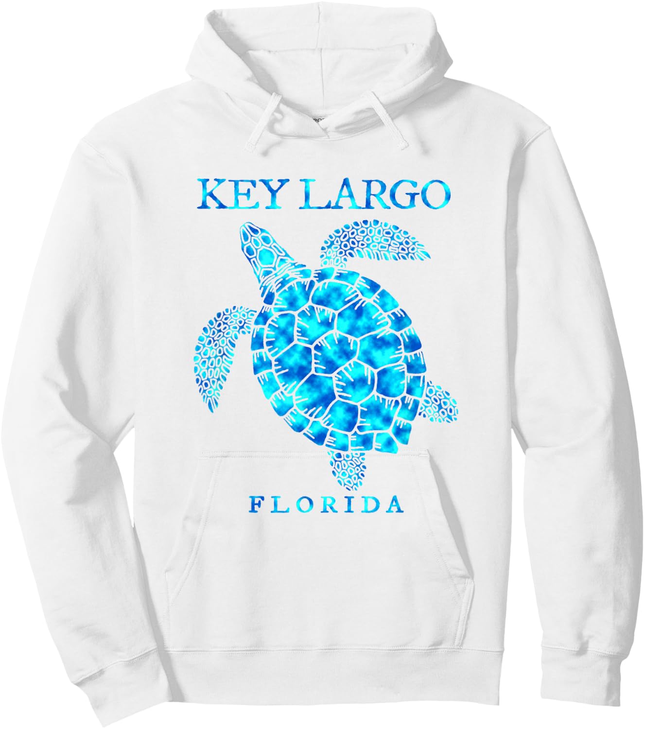 Key Largo Florida Sea Turtle Boys Girls Toddlers Souvenir Hoodie - Hoodie | White