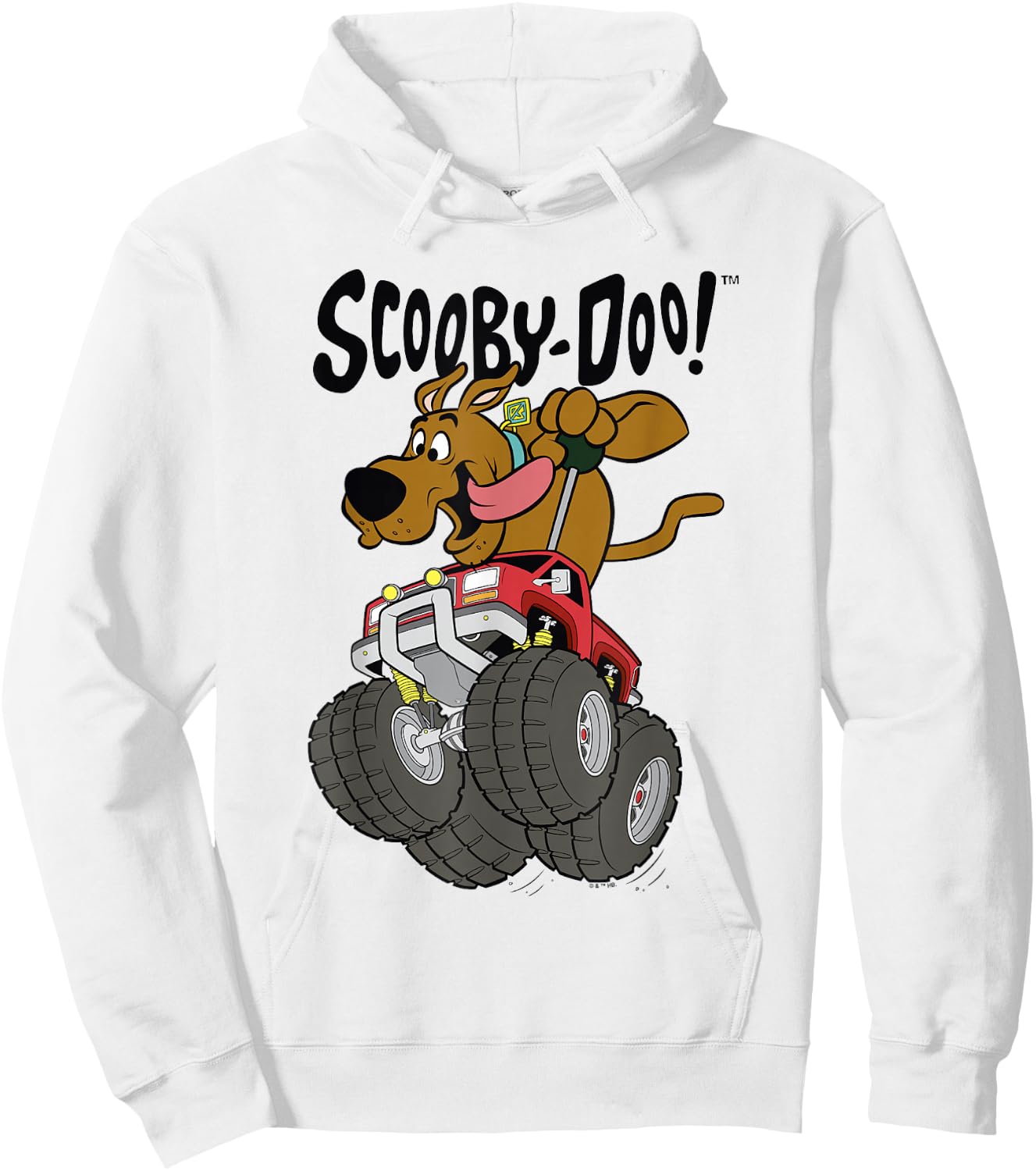 Scooby-Doo Vintage Scooby Monster Truck Joy Ride Poster Hoodie - Hoodie | White