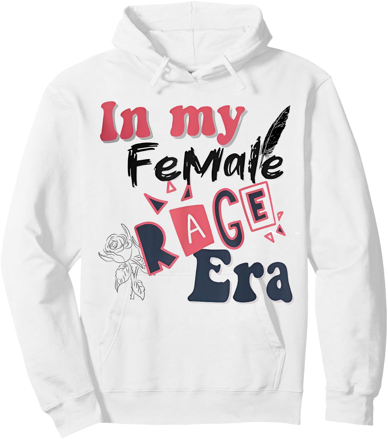 Retro In My Female Retro Rage Era Women Kids Meme Hoodie - Hoodie | White