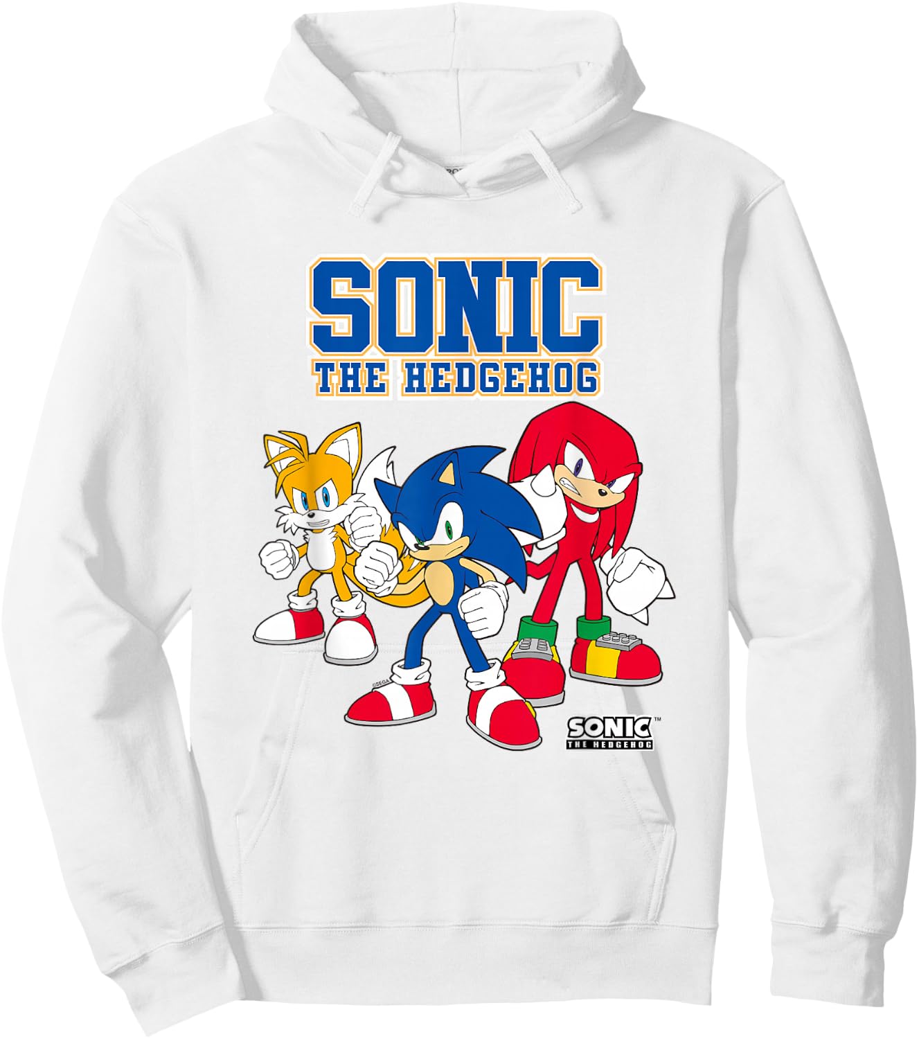 Sonic The Hedgehog Main Trio Heroic Poses Group Shot Hoodie - Hoodie | White