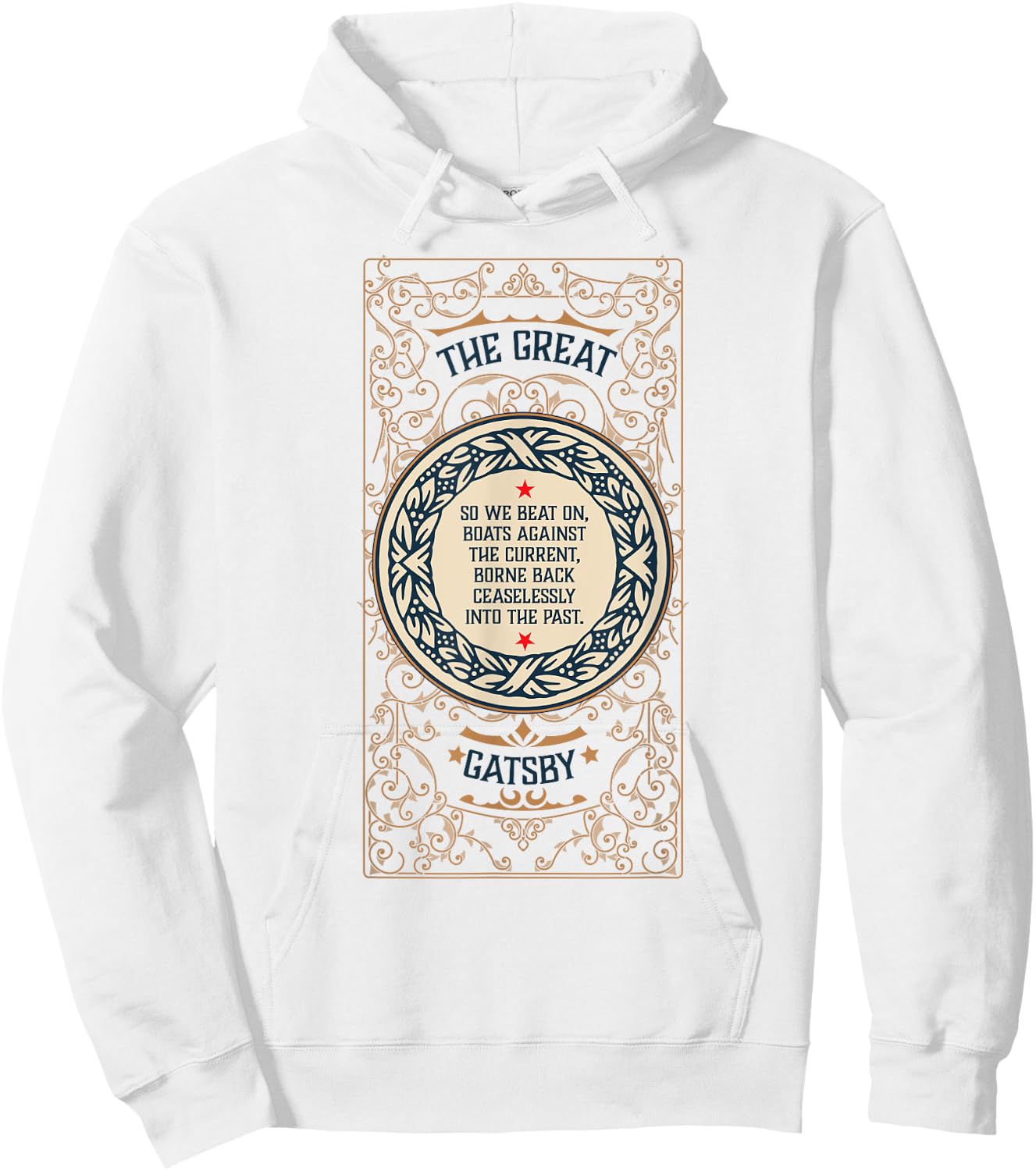 Great Gatsby Bookish Gift Literature Teacher and Readers Men Women Hoodie - Hoodie | White