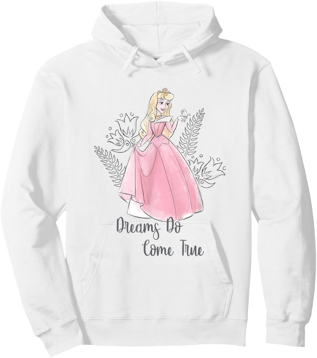 Disney Sleeping Beauty Aurora Princess Dreams Come True Hoodie - Hoodie | White