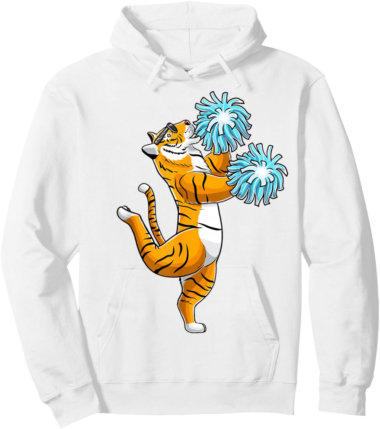 Cheerleading Tiger Cheerleader Cheer Flyer Hoodie - Hoodie | White