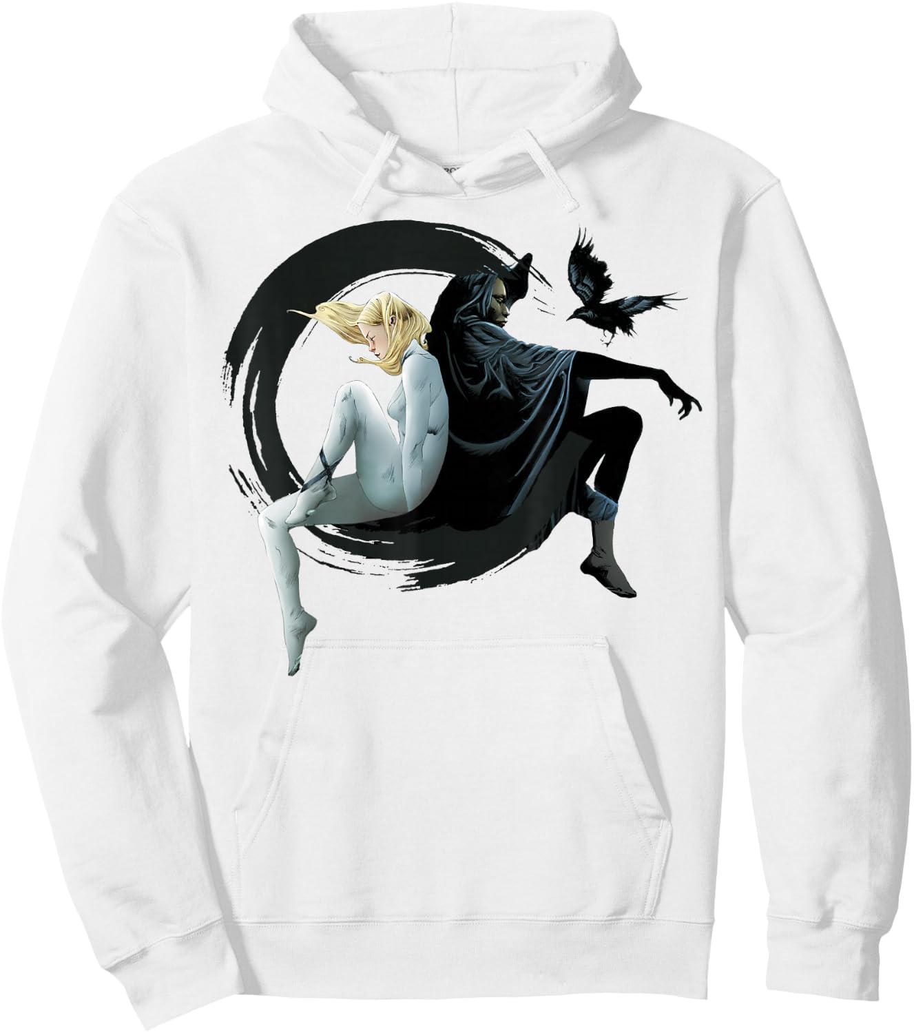 Marvel Cloak & Dagger Crescent Moon Graphic Hoodie - Hoodie | White