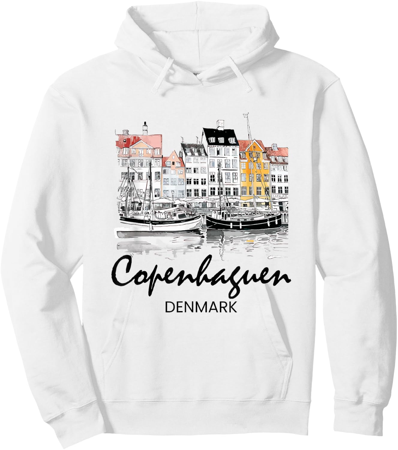 Copenhagen Denmark, danish Hoodie - Hoodie | White