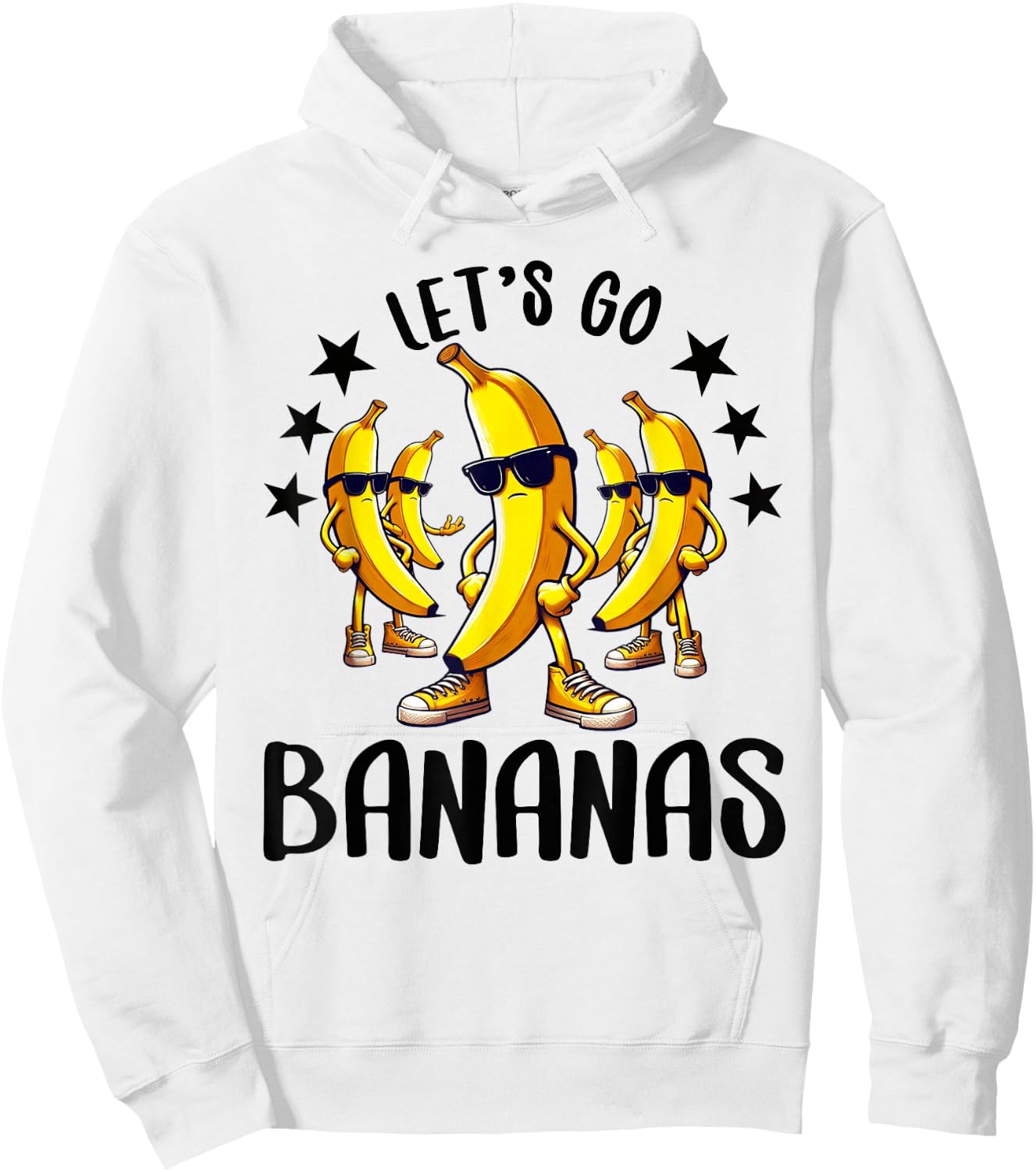 Funny Bananas Shirt Cute Banana Gifts Funny Lets go Bananas Hoodie - Hoodie | White