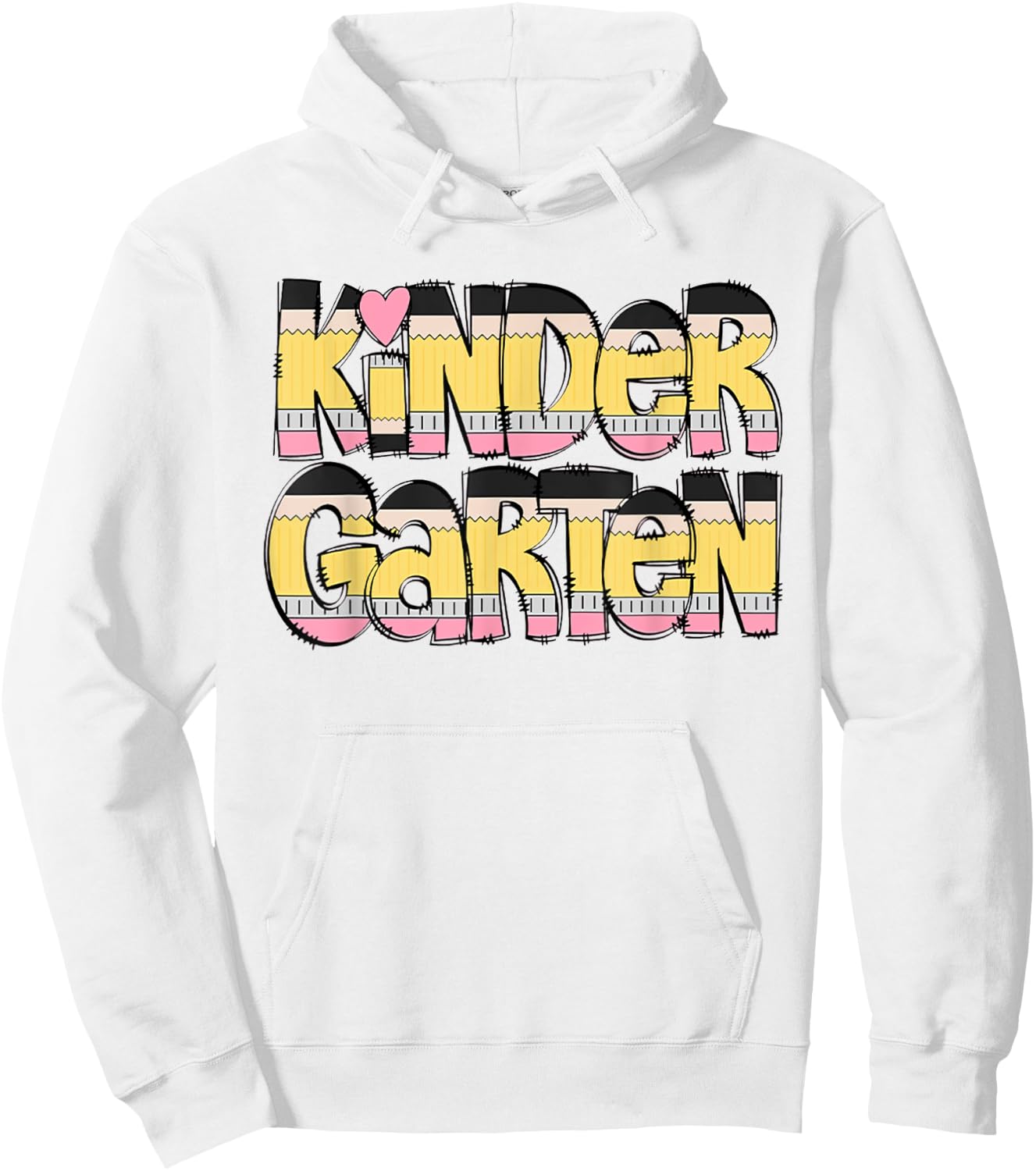 Kindergarten Pencil First Day Of School Teacher Toddler Kids Hoodie - Hoodie | White