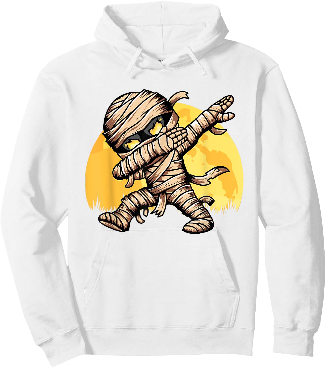 Dabbing Mummy Costume Dab Dancing Men Kids Boys Halloween Hoodie - Hoodie | White