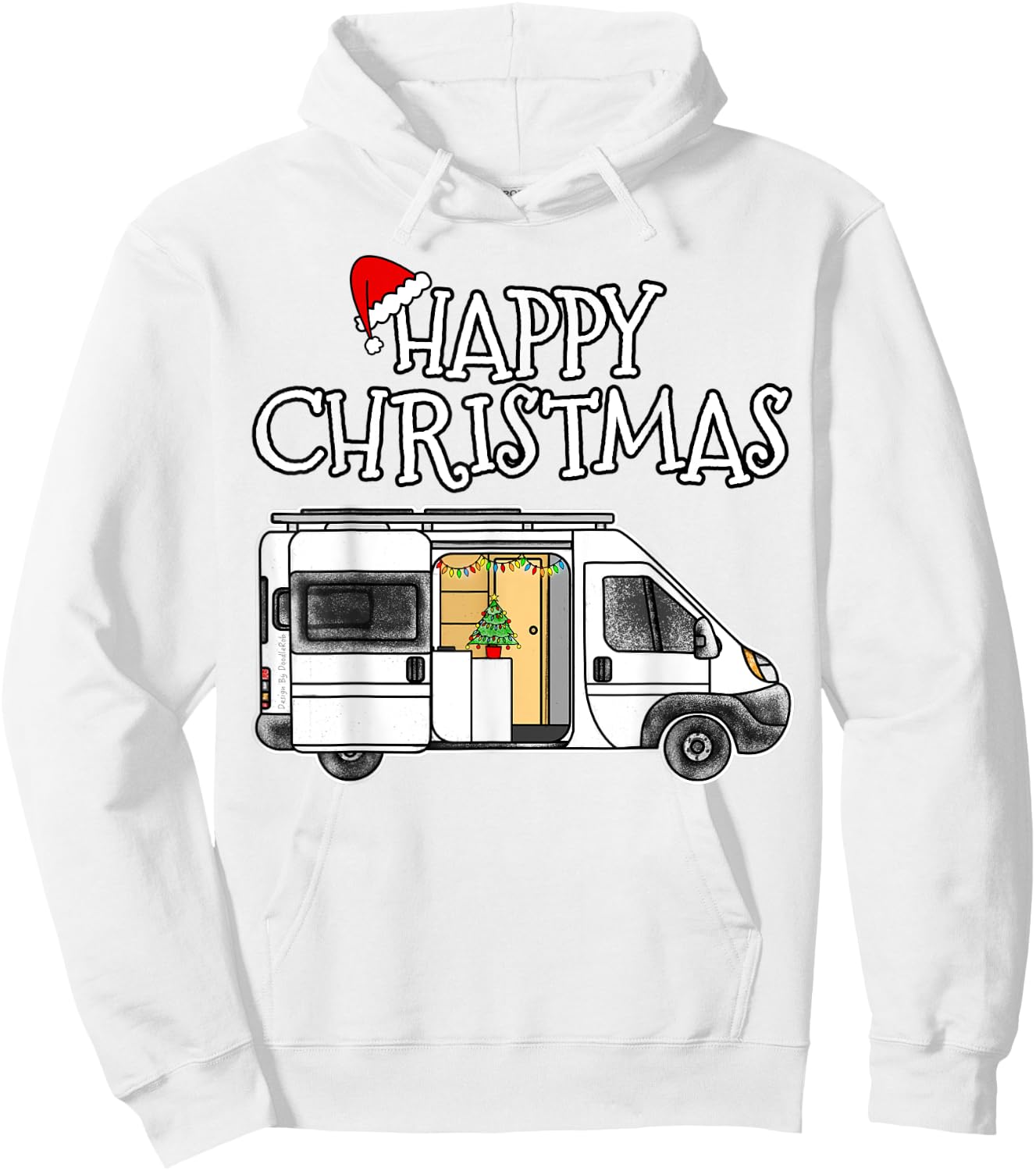 Christmas Van Life Camping Xmas 2022 Hoodie - Hoodie | White