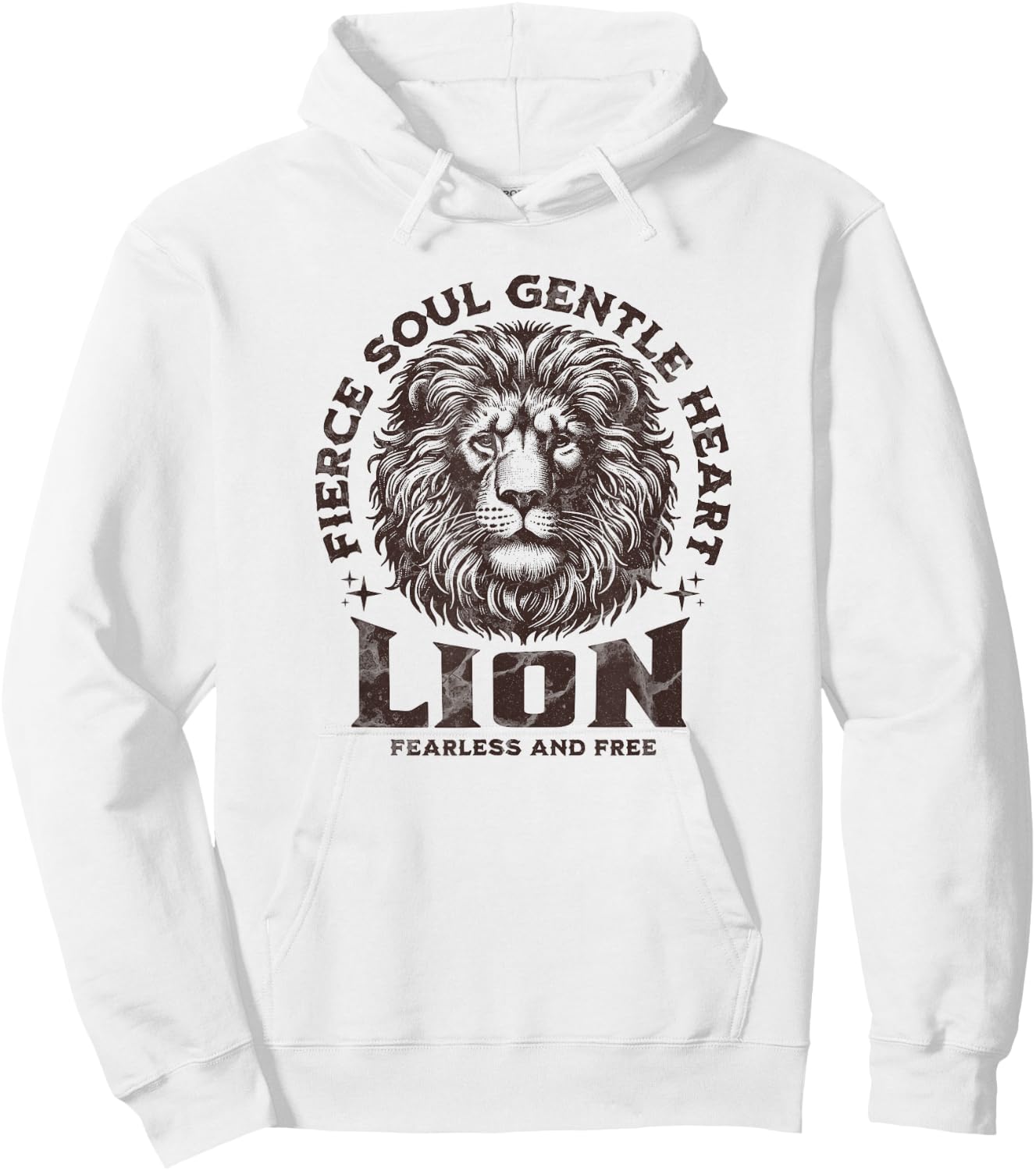 Wild Fierce Lion Safari for Animal Lover Women and Men Hoodie - Hoodie | White