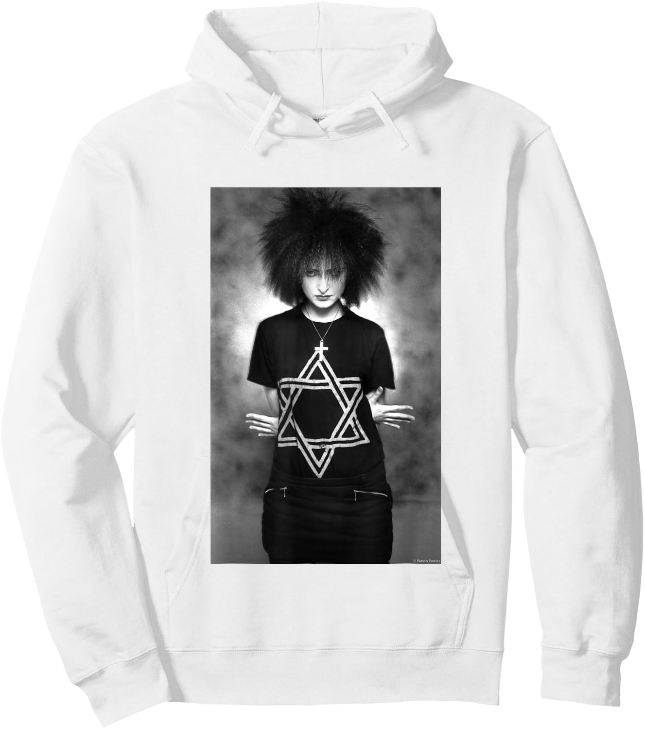 Siouxsie Sioux of The Banshees Studio Photo by Simon Fowler Hoodie - Hoodie | White