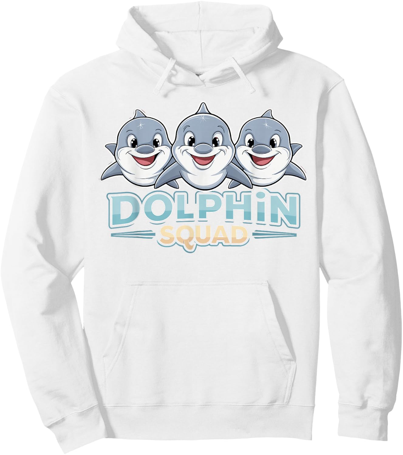 Dolphin Squad Design for Dolphin Lover Stuff | Kids Dolphin Hoodie - Hoodie | White