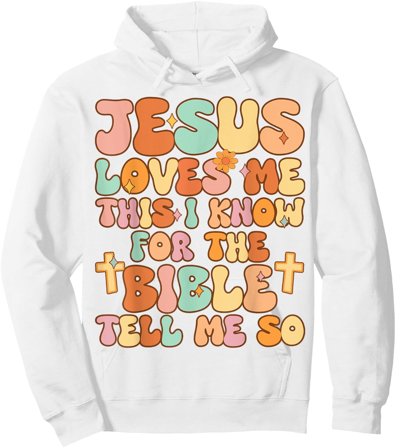 Toddler Jesus Loves Me This I Know Kid Youth Jesus Christian Hoodie - Hoodie | White