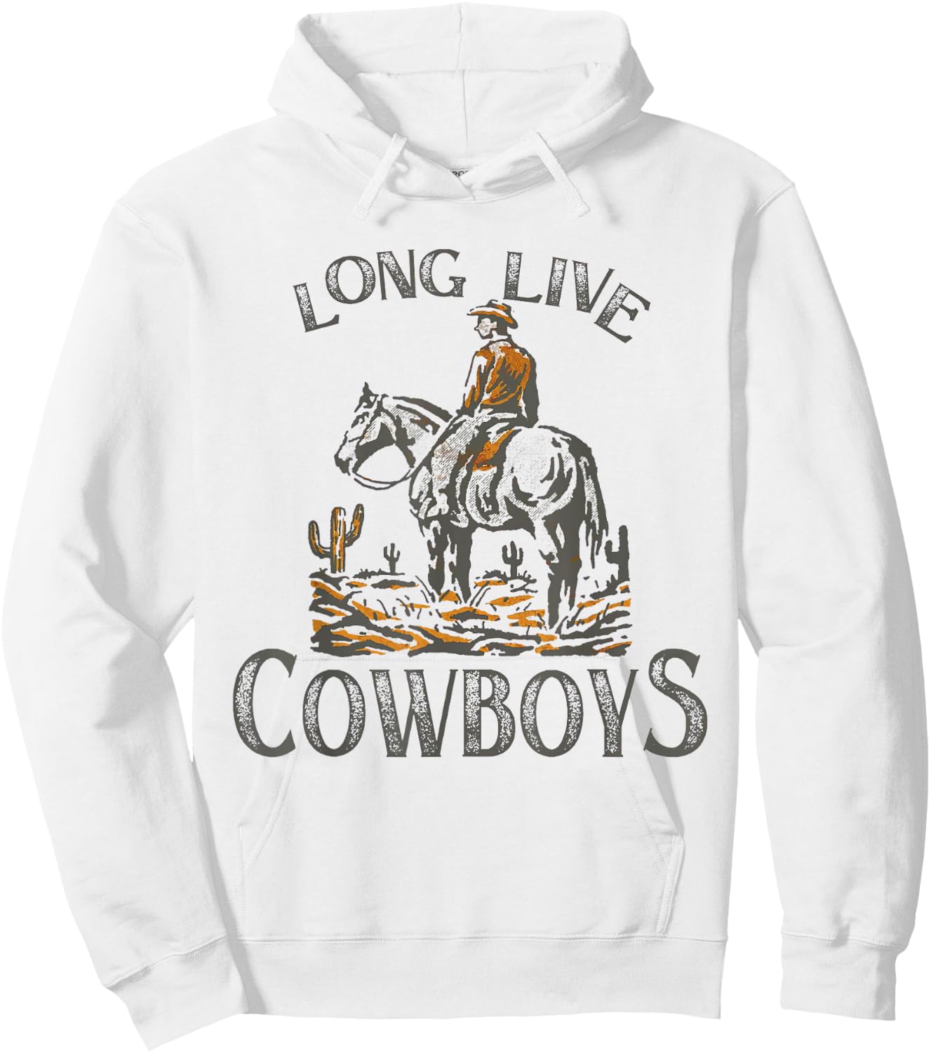 Long Live For Cowboys Men Women Western Country Music Hoodie - Hoodie | White