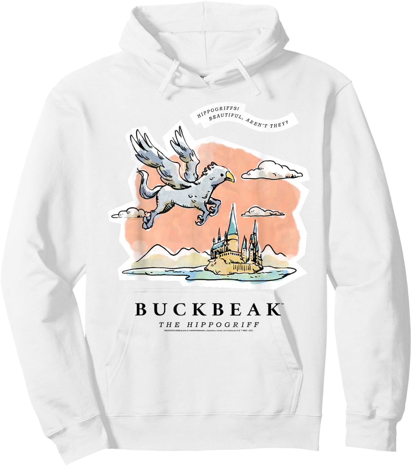 Harry Potter Buckbeak the Hippogriff Hoodie - Hoodie | White