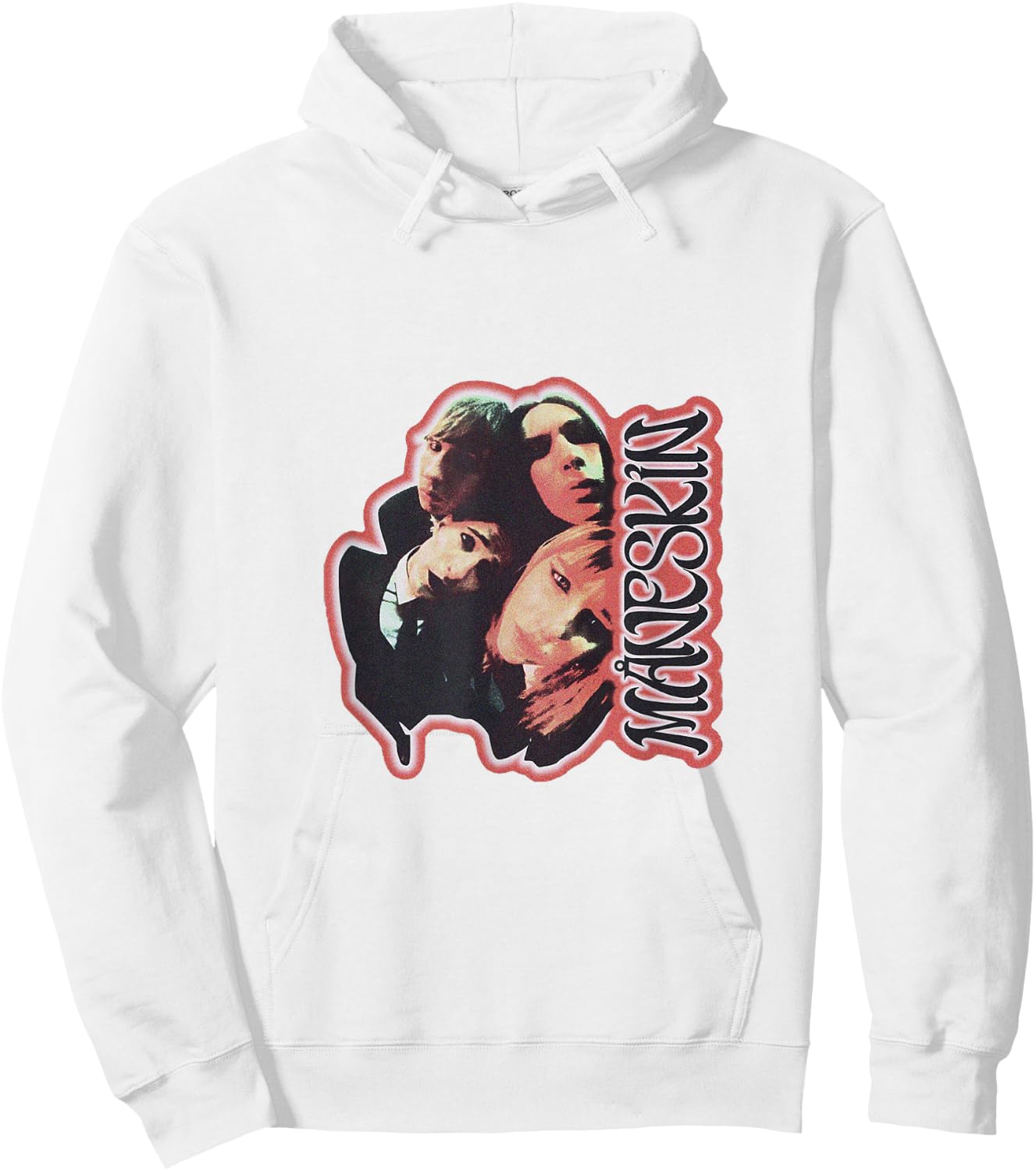 Måneskin Fisheye Hoodie - Hoodie | White