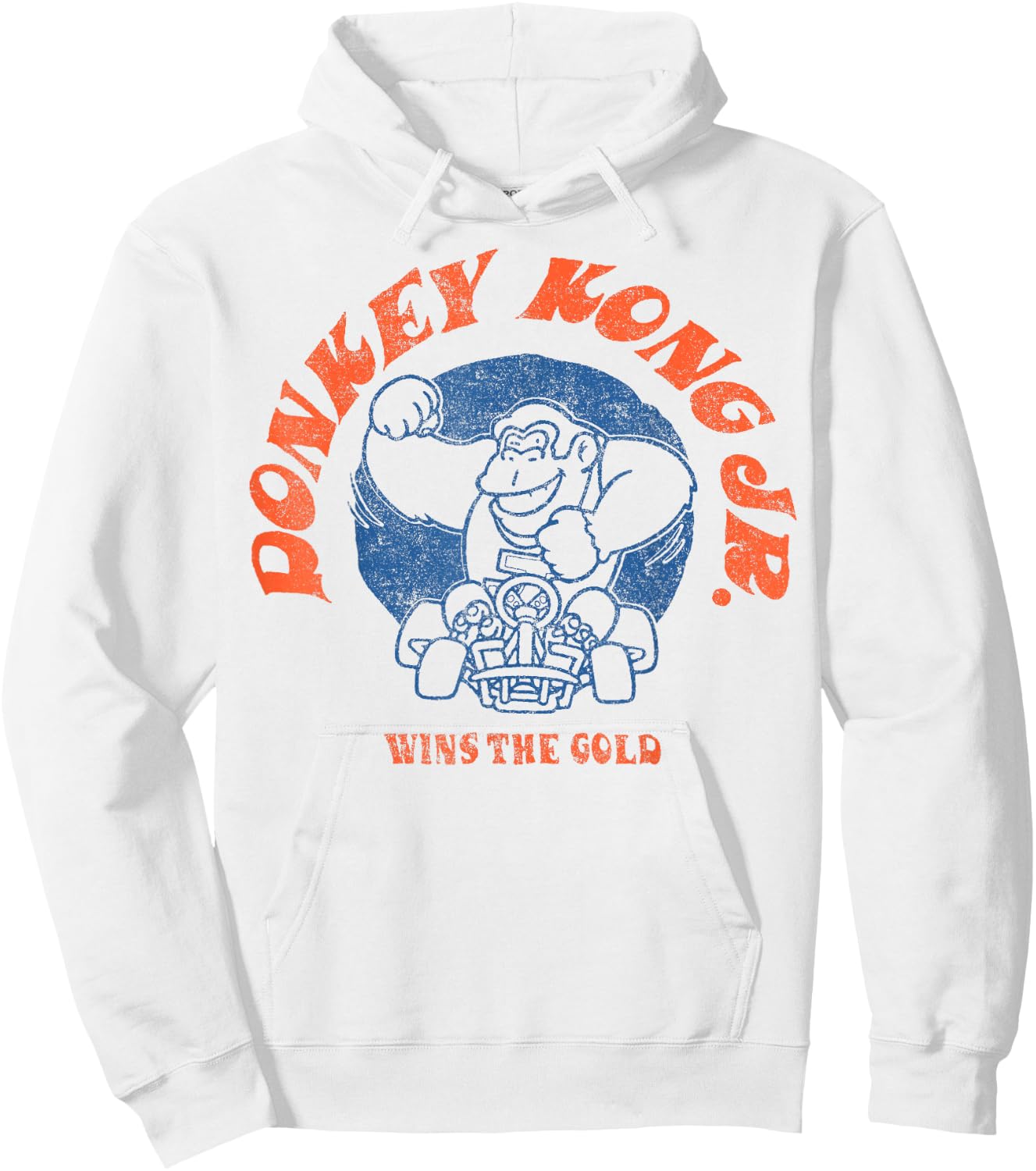 Mario Kart Donkey Kong Jr. Wins The Gold Hoodie - Hoodie | White