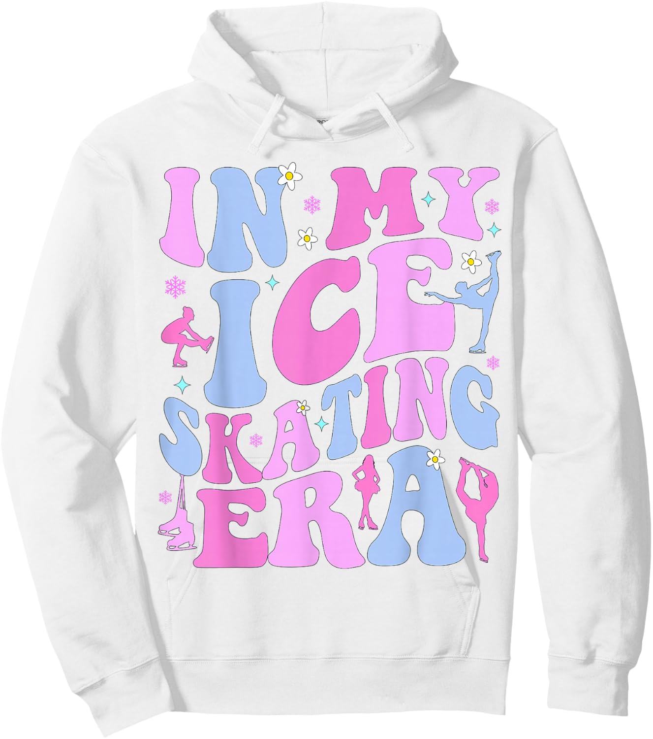 In My Ice Skating Era Figure Hockey Skating Girls Boys Coach Hoodie - Hoodie | White