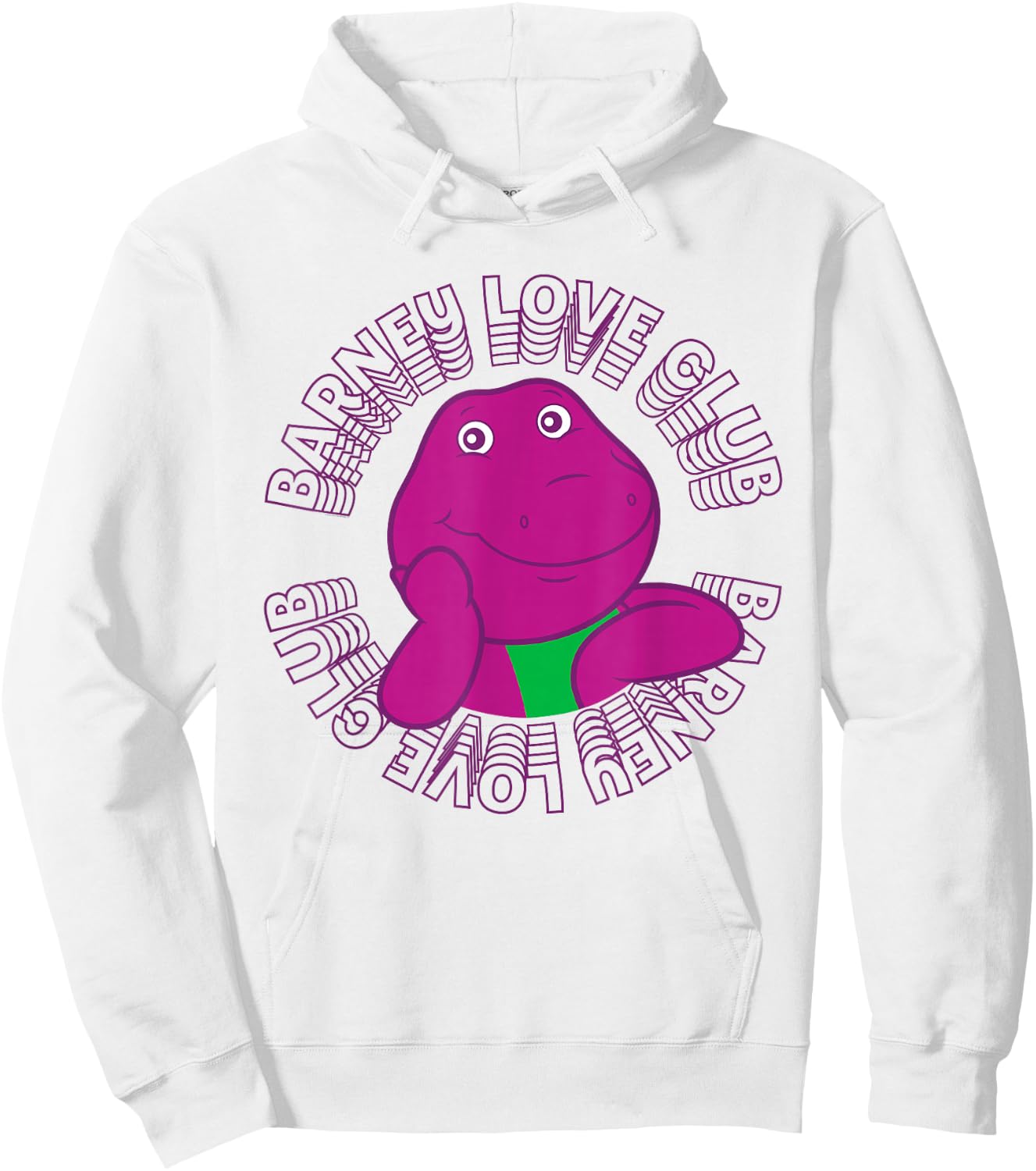 Barney - Love Club Hoodie - Hoodie | White