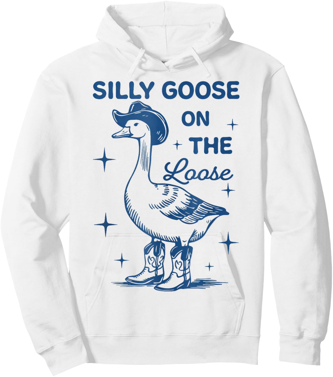 Silly Goose On The Loose Hoodie - Hoodie | White