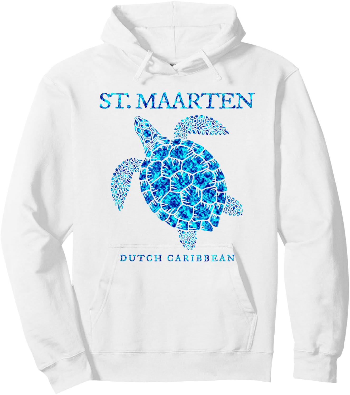 St. Maarten Sea Turtle Boys Girls Vacation Souvenir Hoodie - Hoodie | White