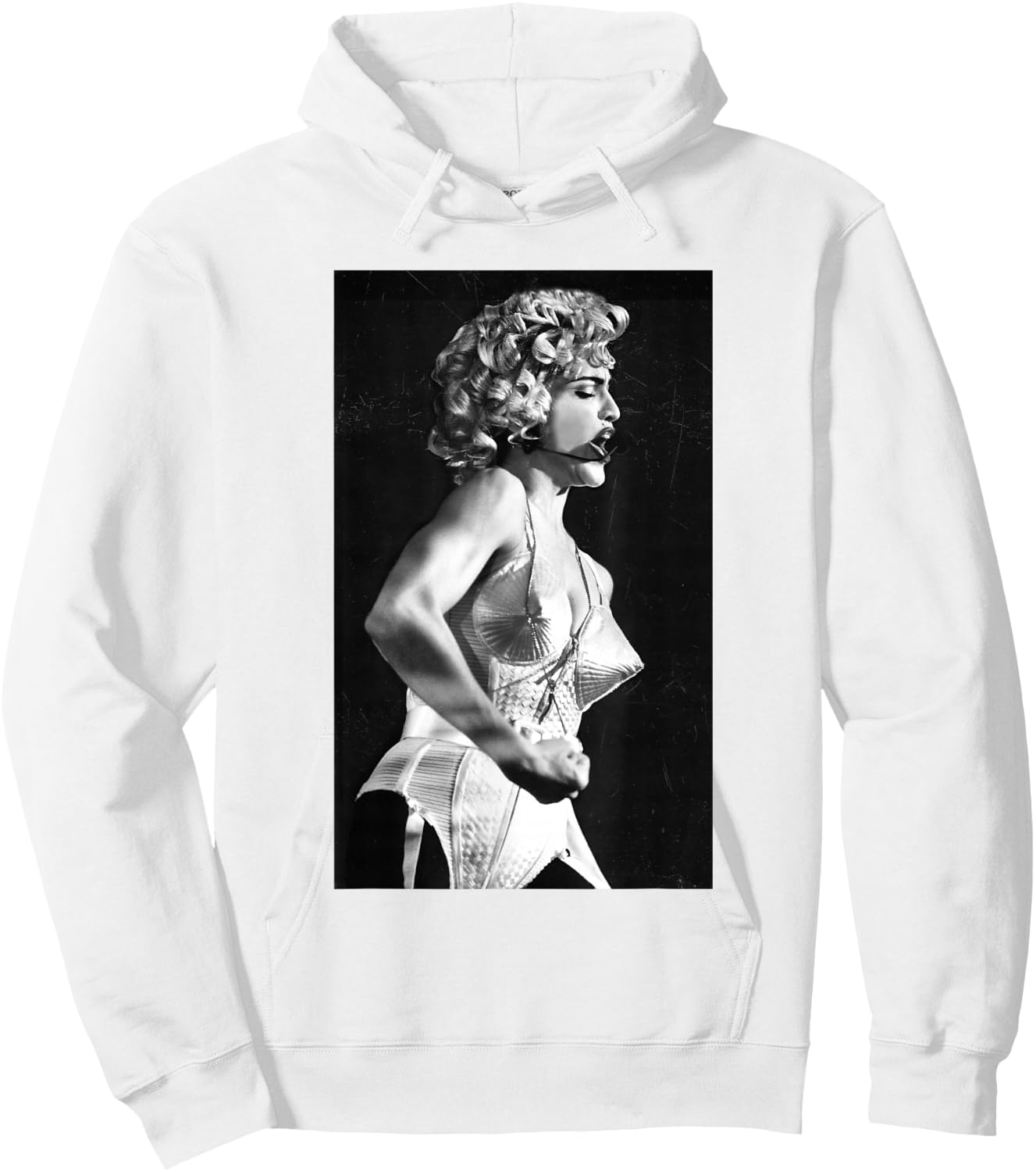 Madonna Singing Live Blonde Ambition By Stephen Wright Hoodie - Hoodie | White