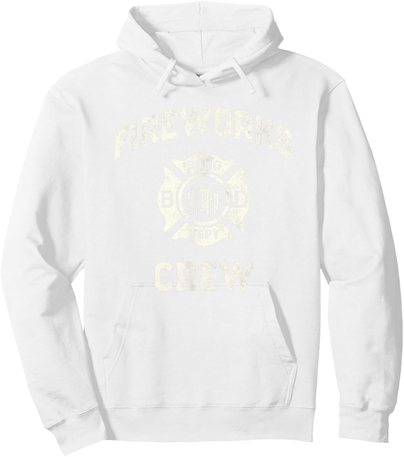 Sarcastic FIREWORKS CREW Safety Expert Technician Pyro Hoodie - Hoodie | White